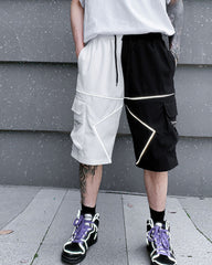 Streetwear Combat Reflective Cargo Shorts