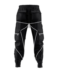 Combat Reflective Black Cargo Pants