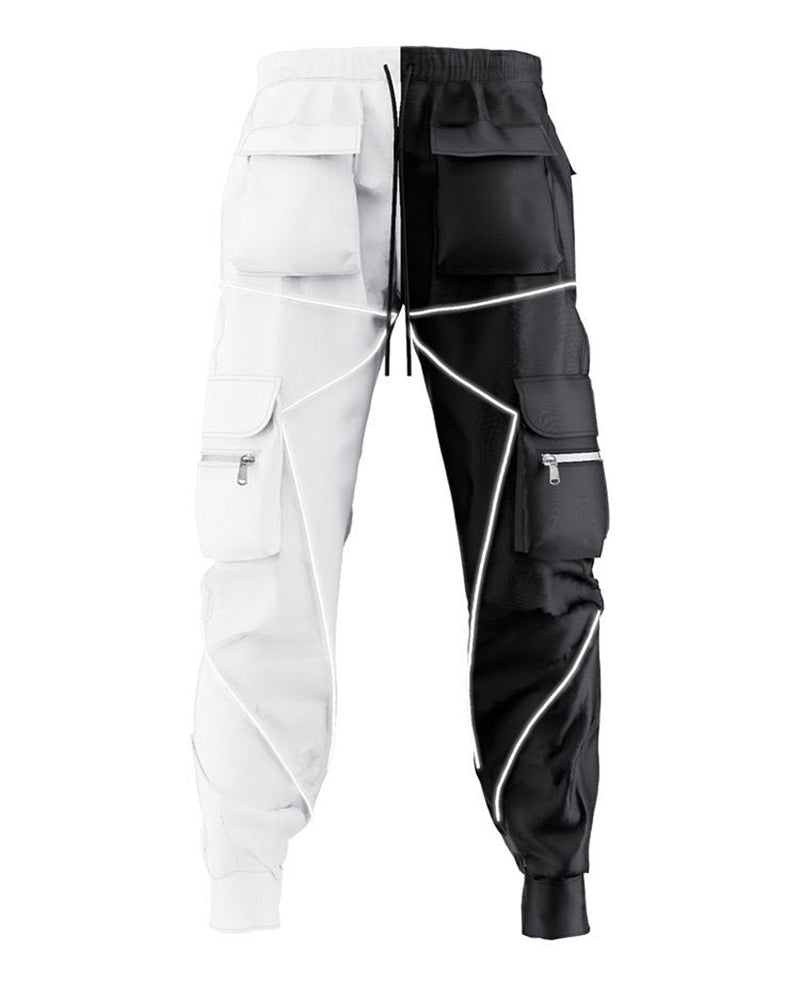 Combat Reflective Black Cargo Pants