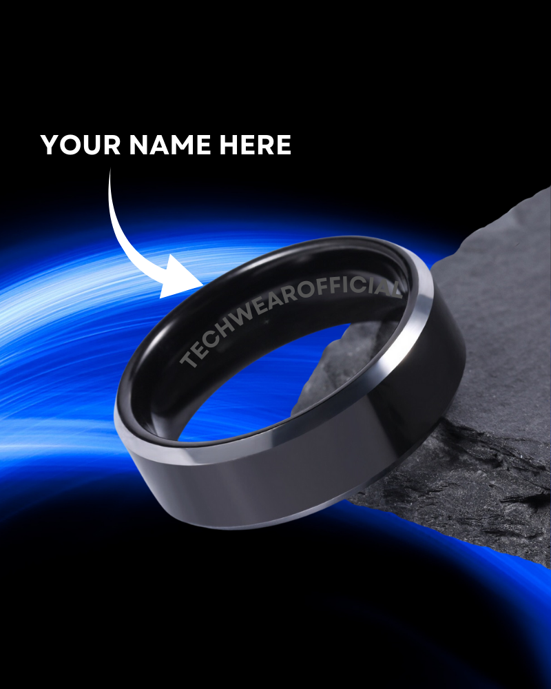 Custom Letters Titanium Ring