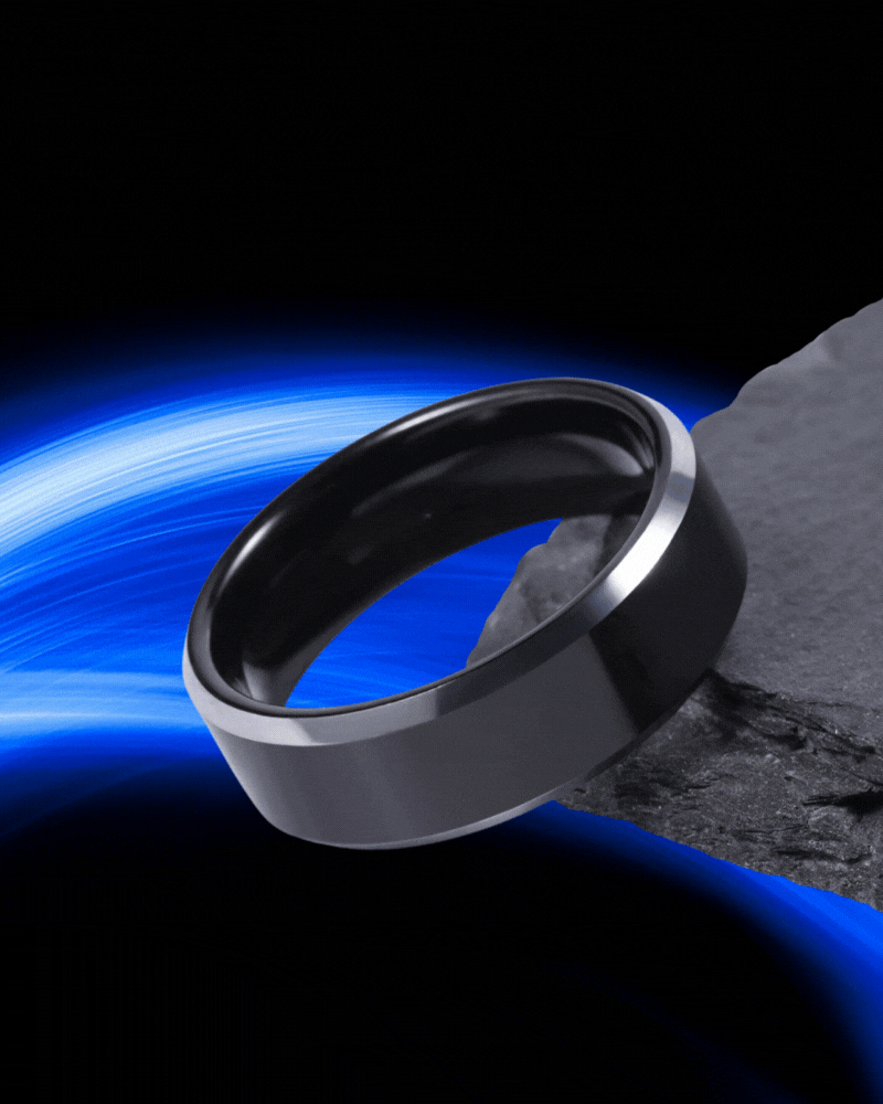 Custom Letters Titanium Ring