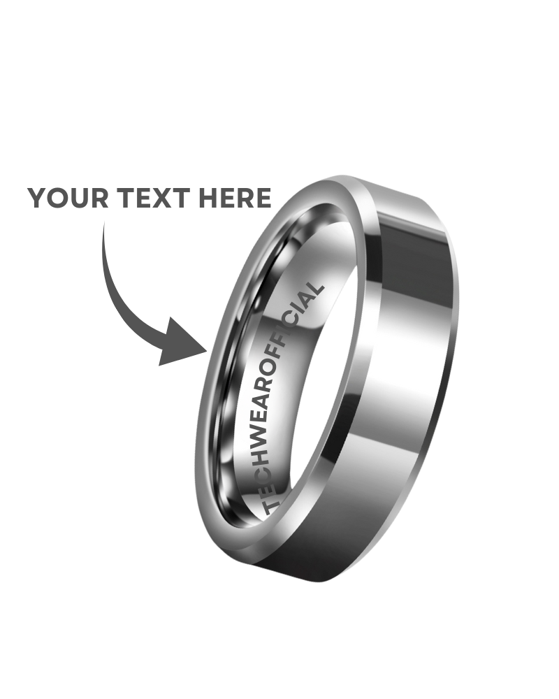 Custom Letters Titanium Ring