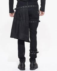 Detachable Skirt Panels Punk Pants