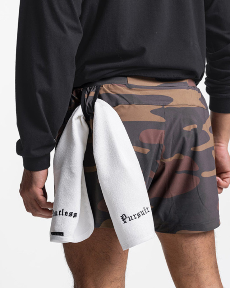 Double-Layer Mens Workout Shorts