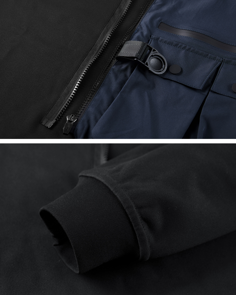 Fake Two Piece Crewneck Tactical Sweatshirt