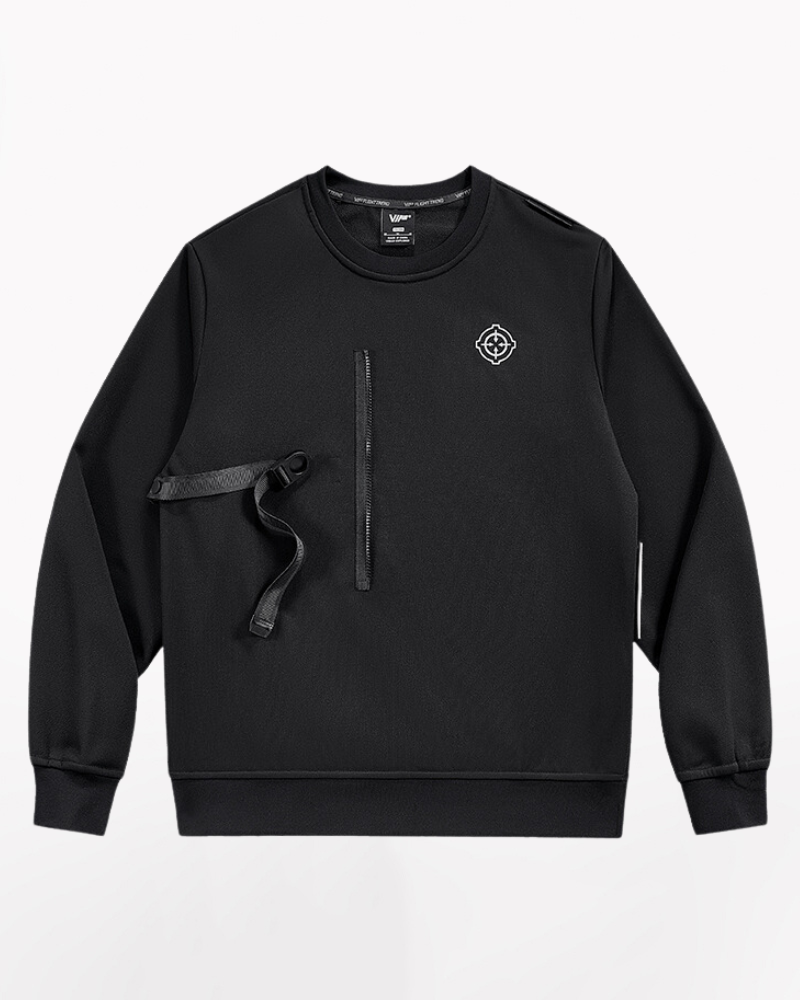 Fake Two Piece Crewneck Tactical Sweatshirt