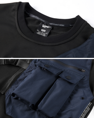 Fake Two Piece Crewneck Tactical Sweatshirt