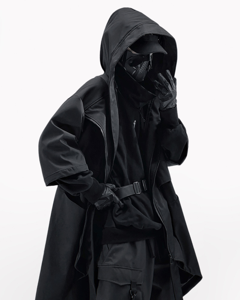 Fake Two-piece Mid-sleeve Unisex Coat