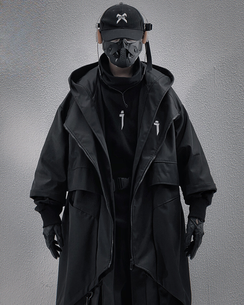 Fake Two-piece Mid-sleeve Unisex Coat