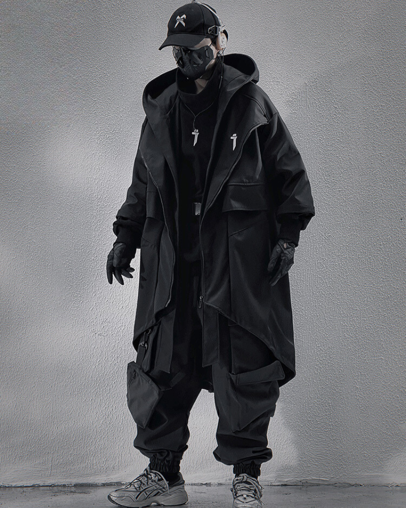 Fake Two-piece Mid-sleeve Unisex Coat