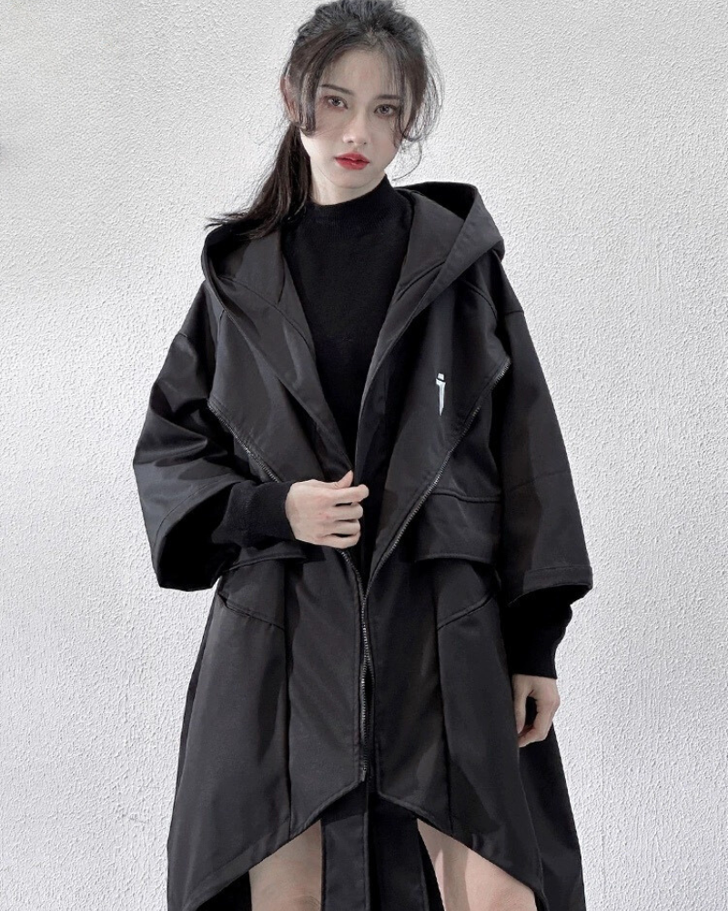 Fake Two-piece Mid-sleeve Unisex Coat