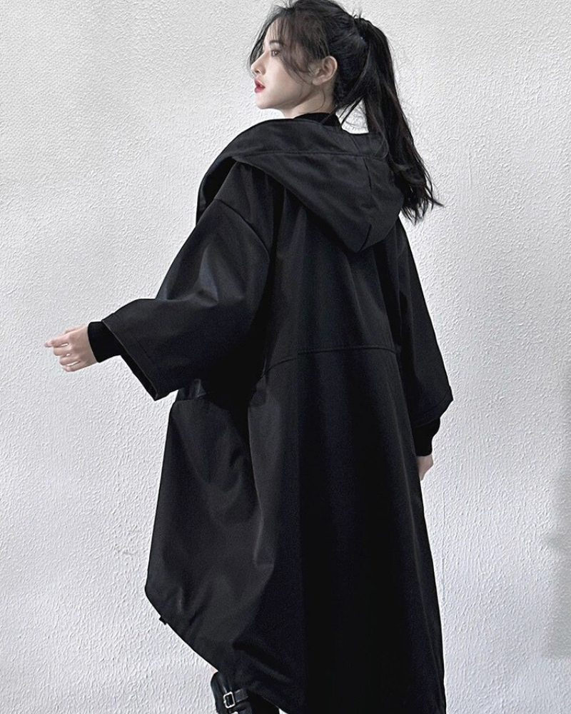 Fake Two-piece Mid-sleeve Unisex Coat