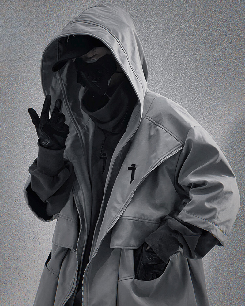 Fake Two-piece Mid-sleeve Unisex Coat