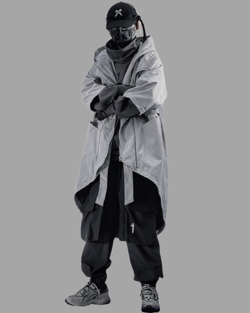 Fake Two-piece Mid-sleeve Unisex Coat