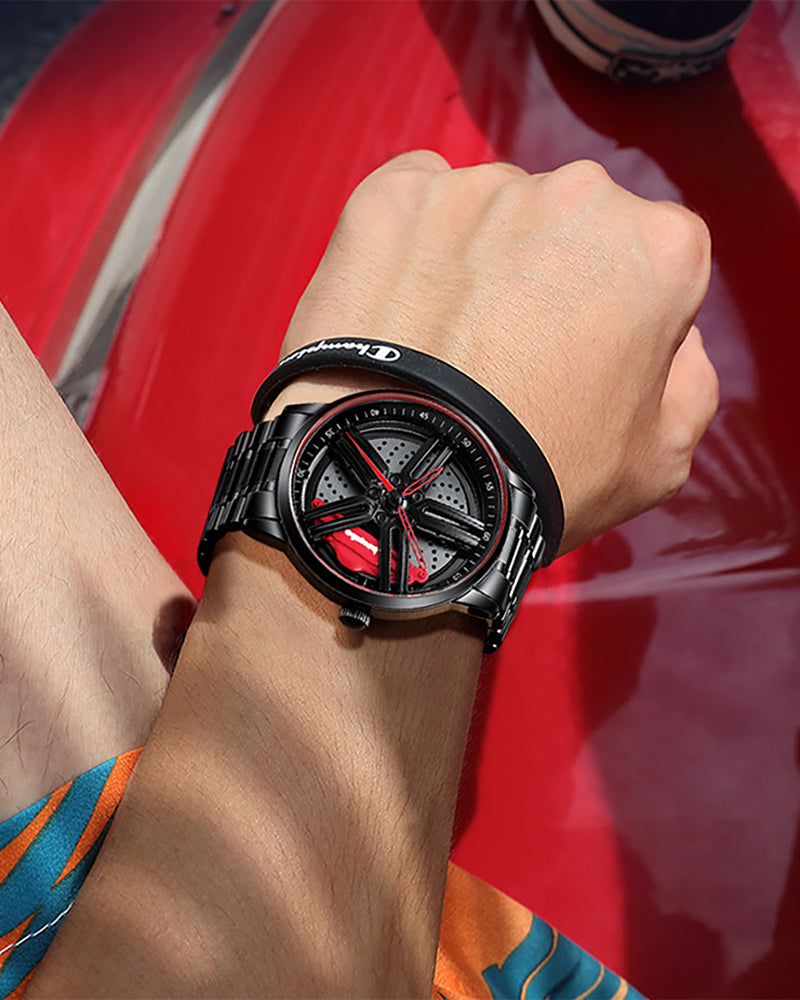 Fast & Furious Car Wheel Non Spinning Watch