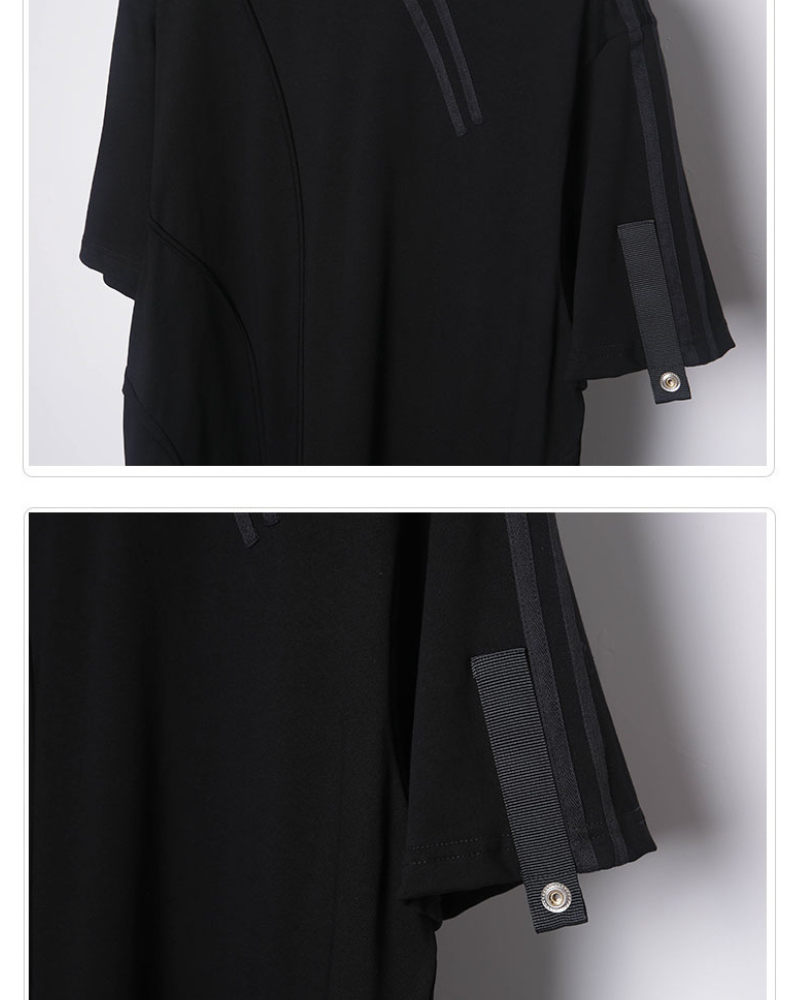 Functional Geometric Irregular T-Shirt