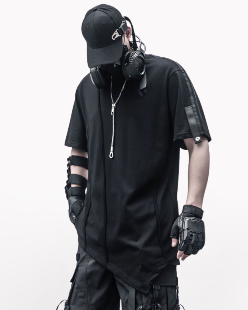 Functional Geometric Irregular T-Shirt