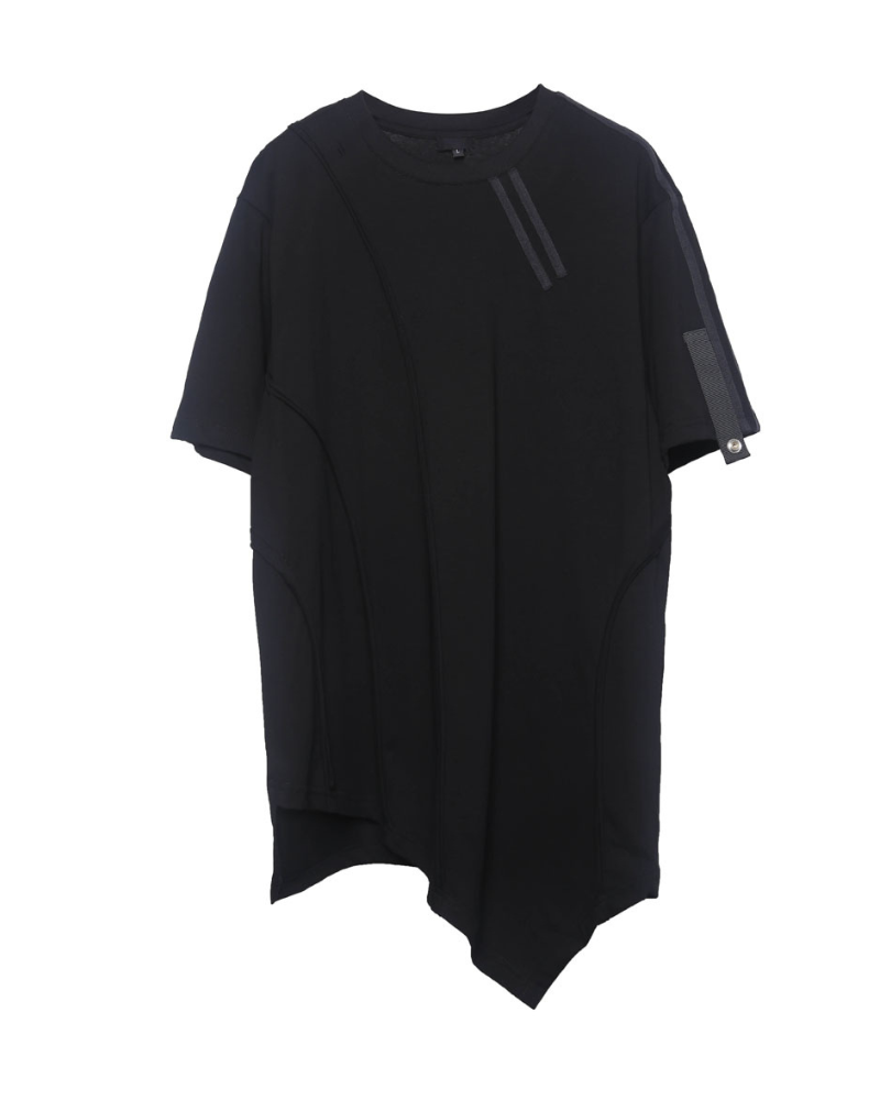 Functional Geometric Irregular T-Shirt