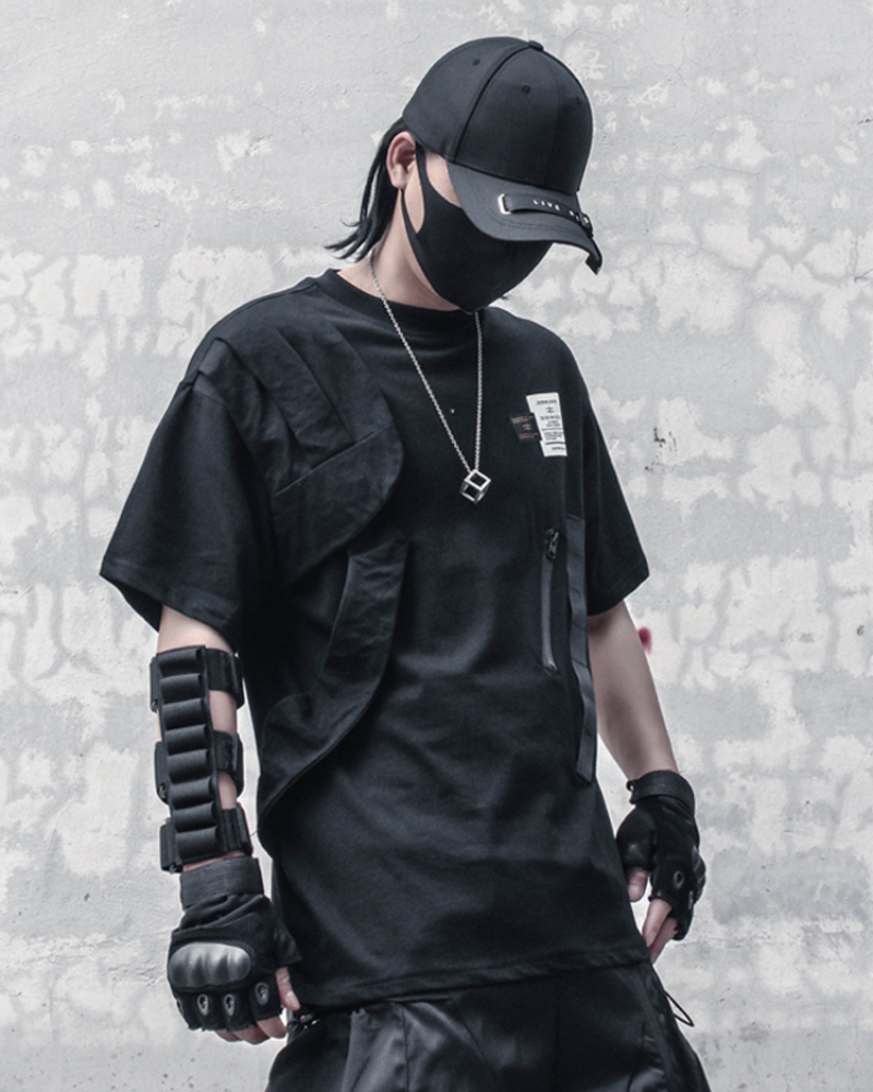 Functional Patchwork Cargo T-Shirt