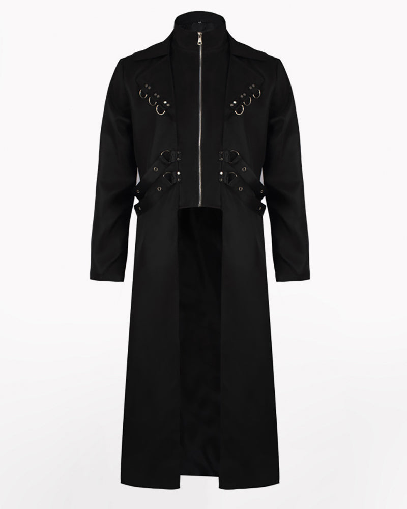 Punk Ribbons Unisex Long Coat