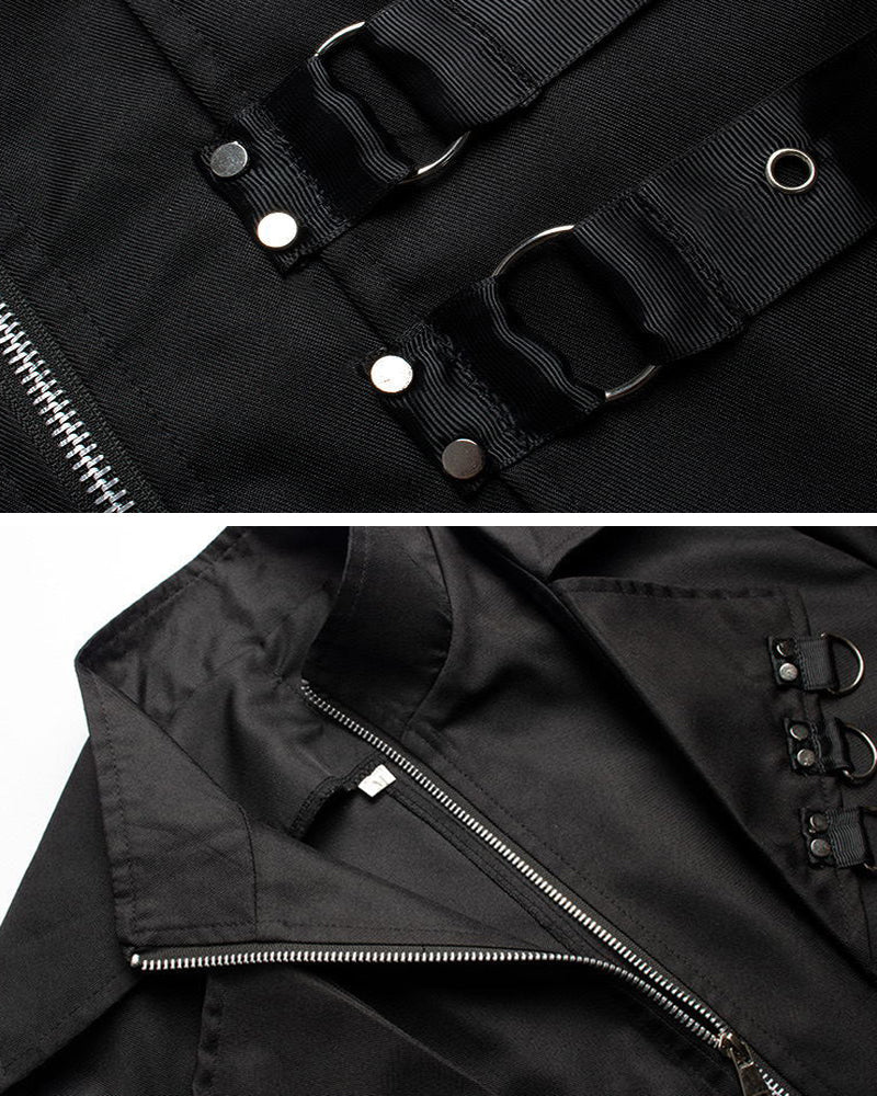 Punk Ribbons Unisex Long Coat