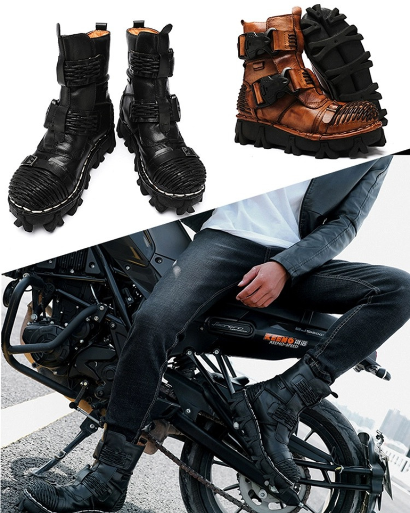 Harley Unisex Buckle Motorcycle Boots