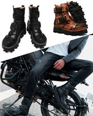 Harley Unisex Buckle Motorcycle Boots