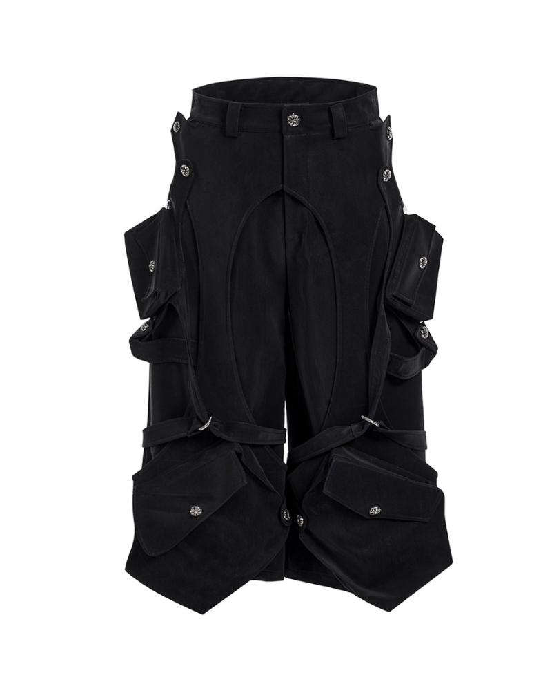 Heavy Deconstructed Y2K Cropped Pants