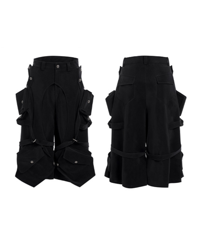 Heavy Deconstructed Y2K Cropped Pants
