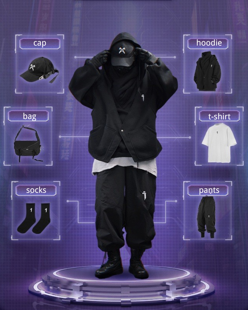 Heavy Turtleneck Fake Two-Piece Hoodie