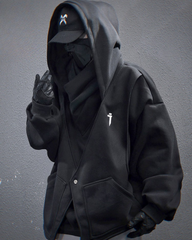Heavy Turtleneck Fake Two-Piece Hoodie
