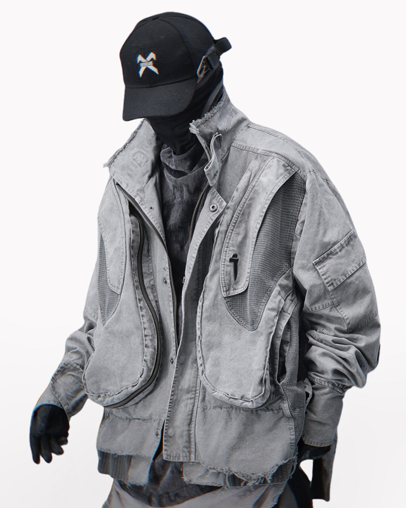 Heavy Washed Unisex Paratrooper Flight Jacket
