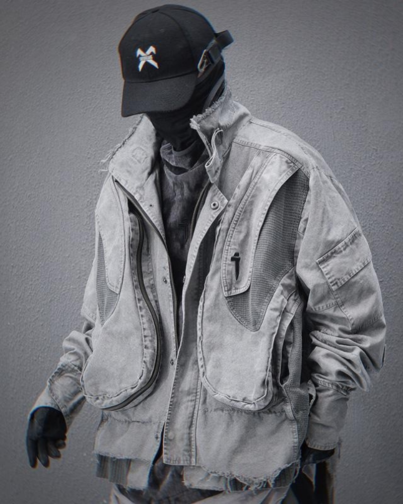 Heavy Washed Unisex Paratrooper Flight Jacket
