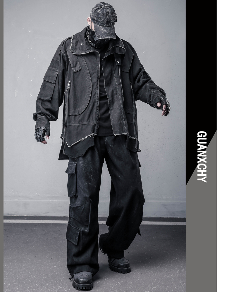 Heavyweight Fake Two-Piece Cargo Jacket