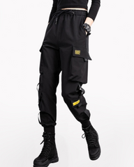 High-Street Black Cargo Pants