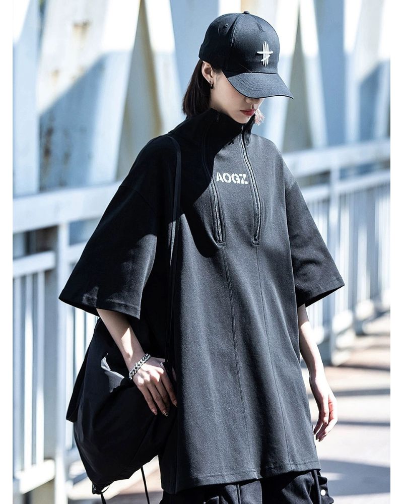 High Neck Unisex T-Shirt