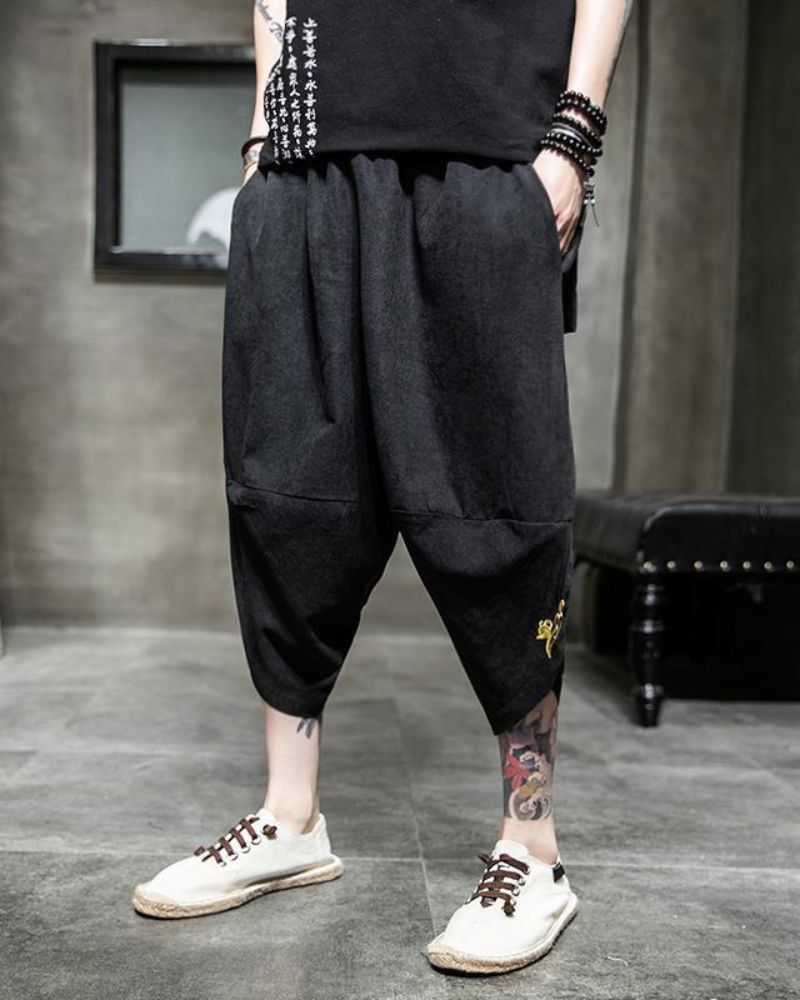 Japanese Crop Hakama Pants
