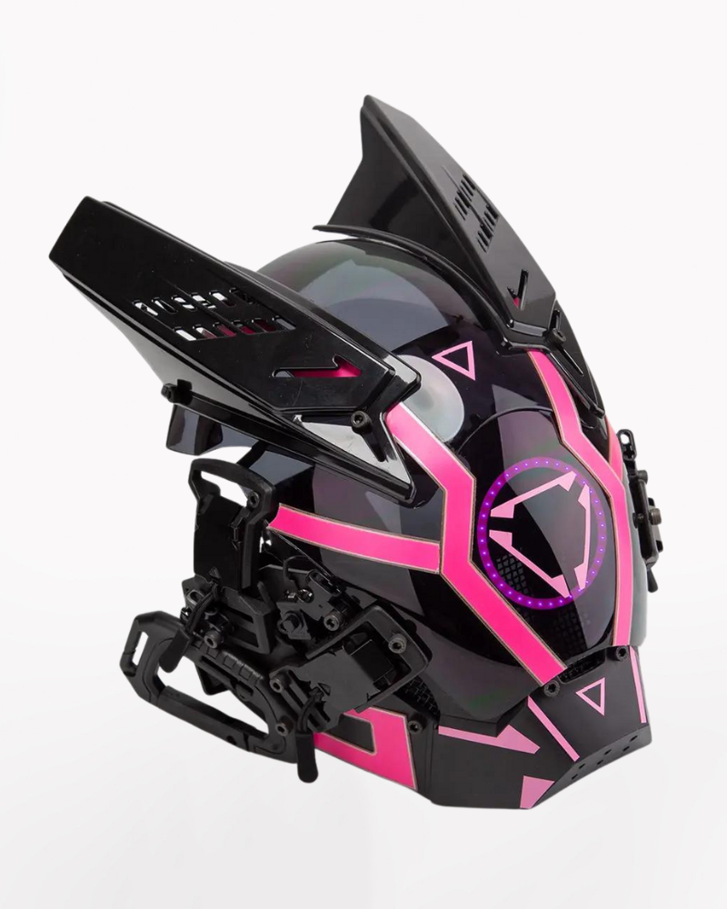 LED Cyberpunk Helmet Mask