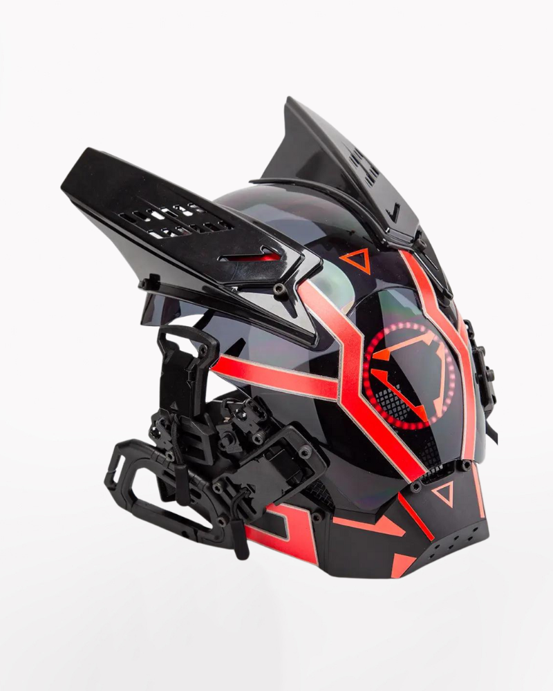 LED Cyberpunk Helmet Mask