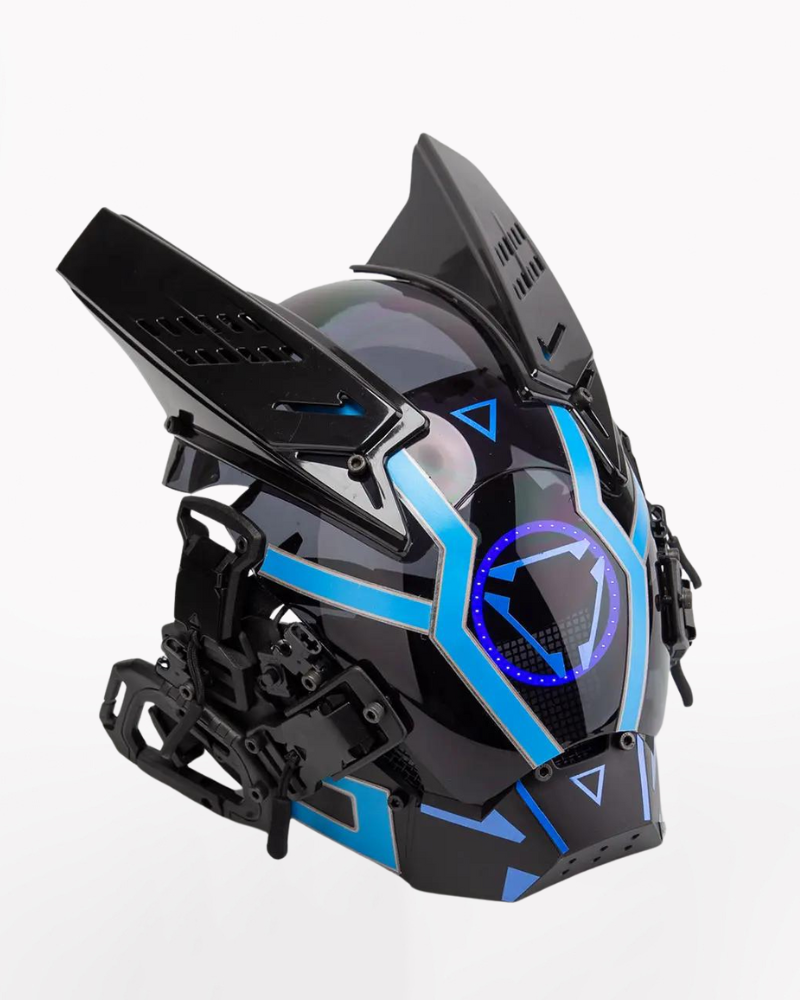 LED Cyberpunk Helmet Mask