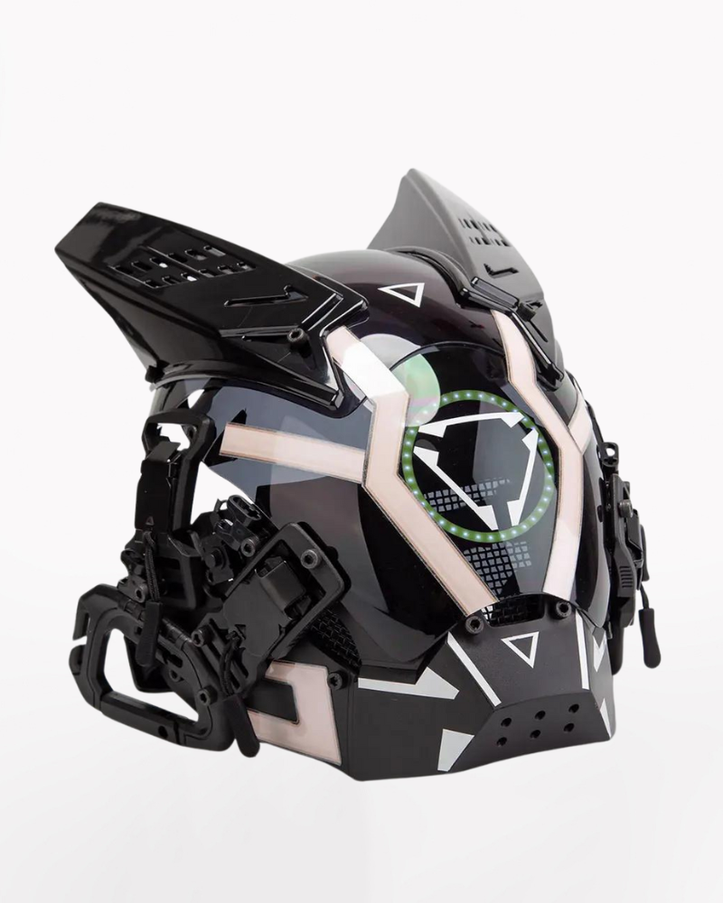 LED Cyberpunk Helmet Mask