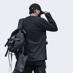 Techwear Long Sleeve Zip Up Shirt