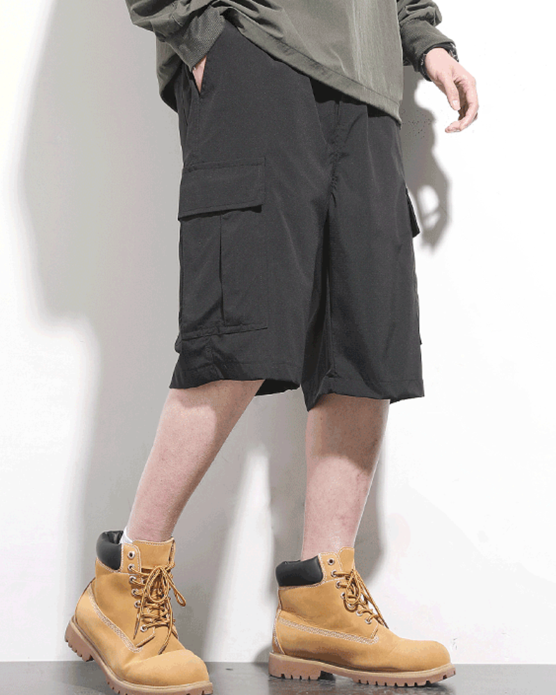 Men's Summer Ice Silk Cargo Shorts