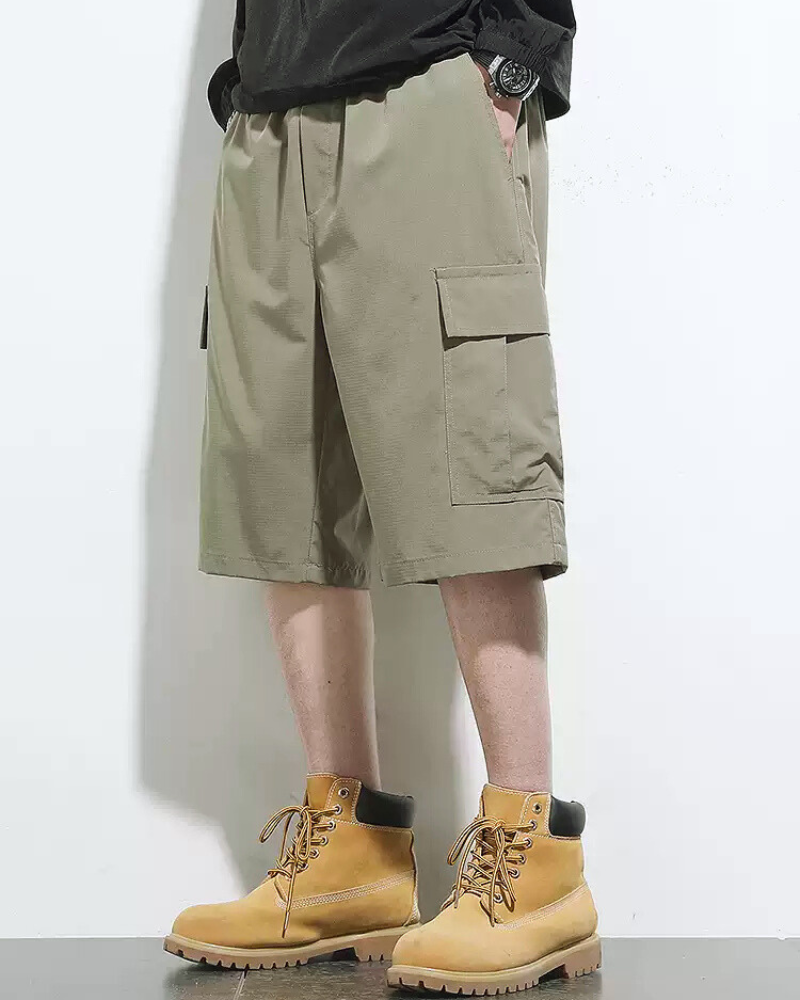 Men's Summer Ice Silk Cargo Shorts