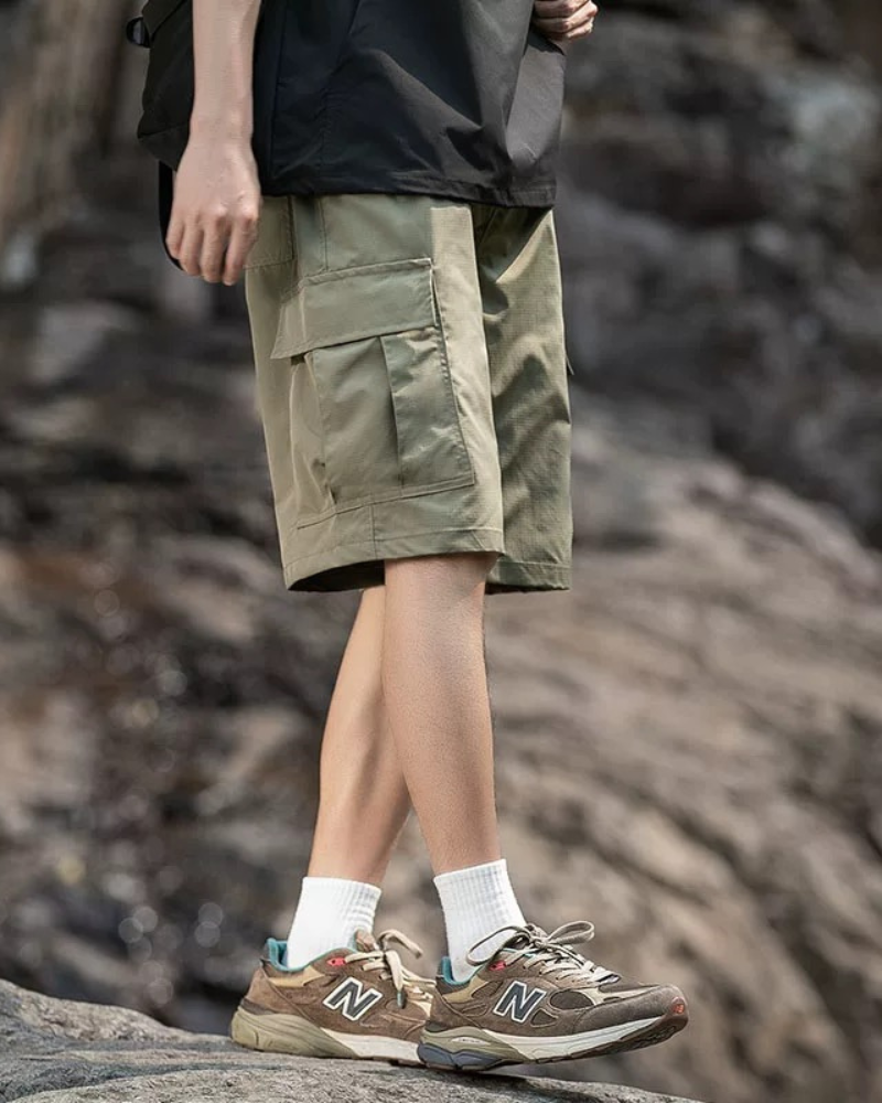 Men's Summer Ice Silk Cargo Shorts