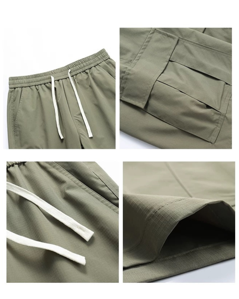 Men's Summer Ice Silk Cargo Shorts