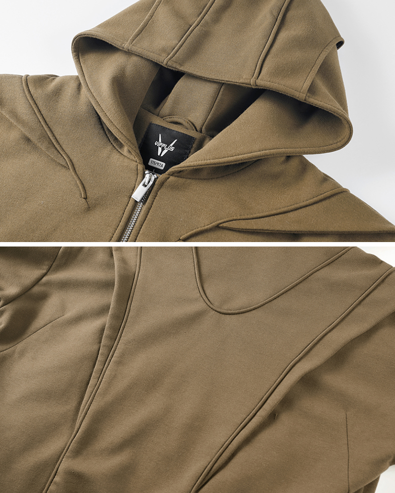 Multilayer Tactical Zip-up Hoodie