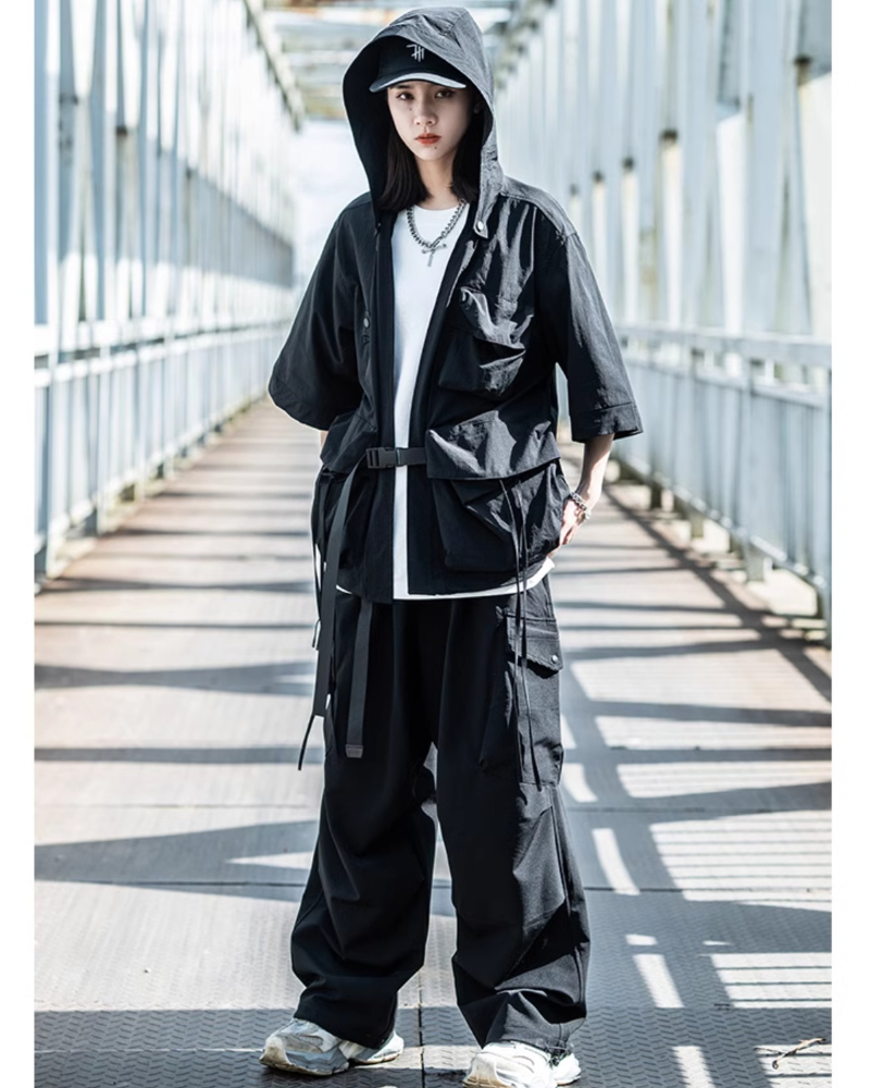 Ninja Unisex Kimono Hooded Jacket