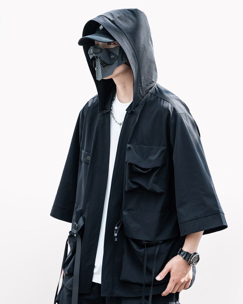 Ninja Unisex Kimono Hooded Jacket
