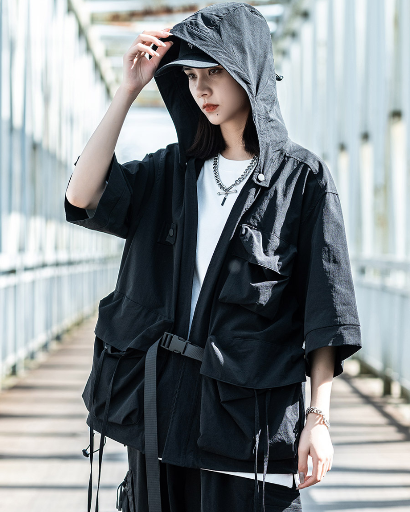 Ninja Unisex Kimono Hooded Jacket